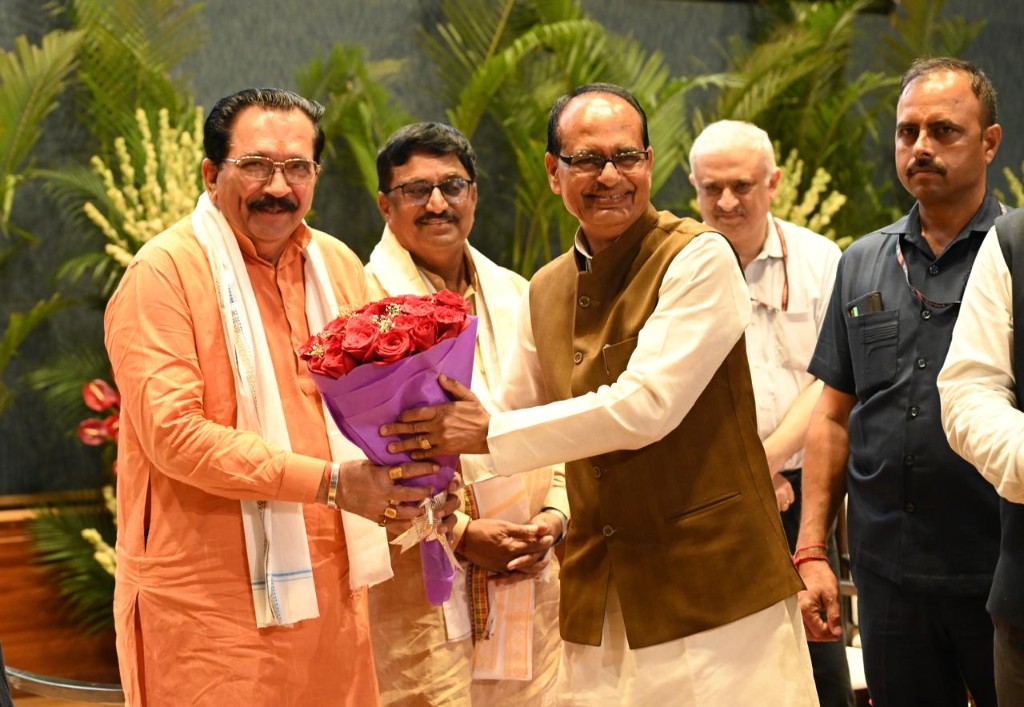 With Shivraj Singh Chouhan