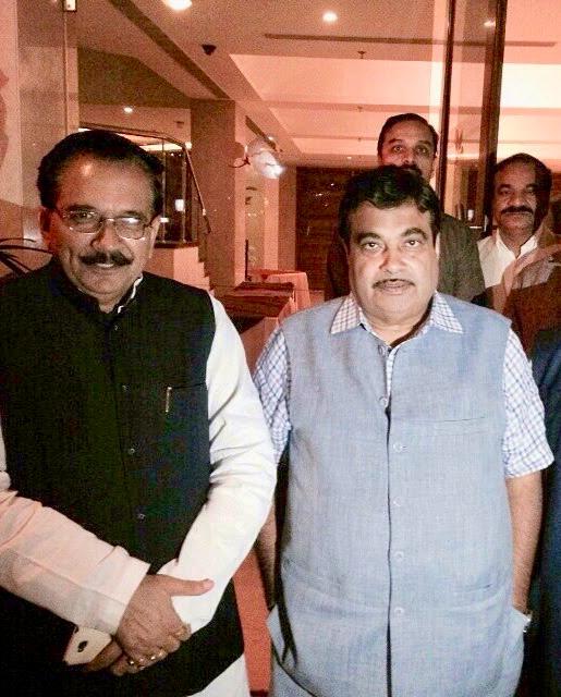 Standing meeting with Nitin Gadkari