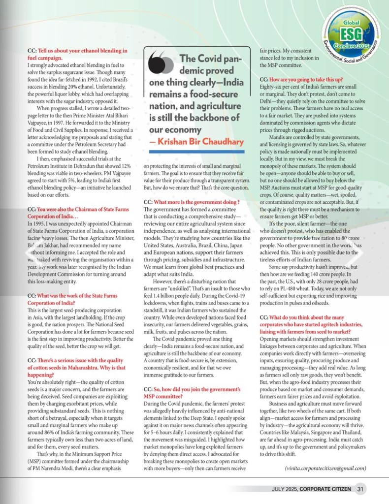 Corporate Citizen interview — continuation